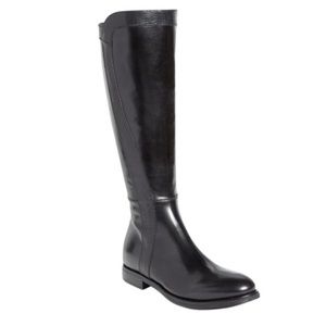 AGL Black Leather Riding Boot.
